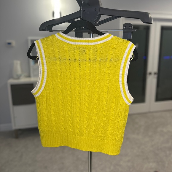 Streetwear Society Yellow V-Neck Sweater Vest - Picture 5 of 5